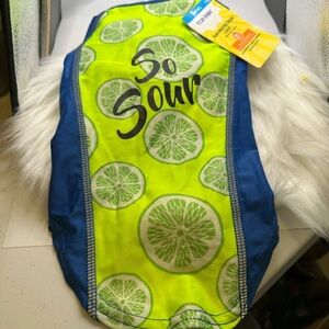 🩷5/$10 Top Paw Lime and Blue Sun Protection Dog Shirt